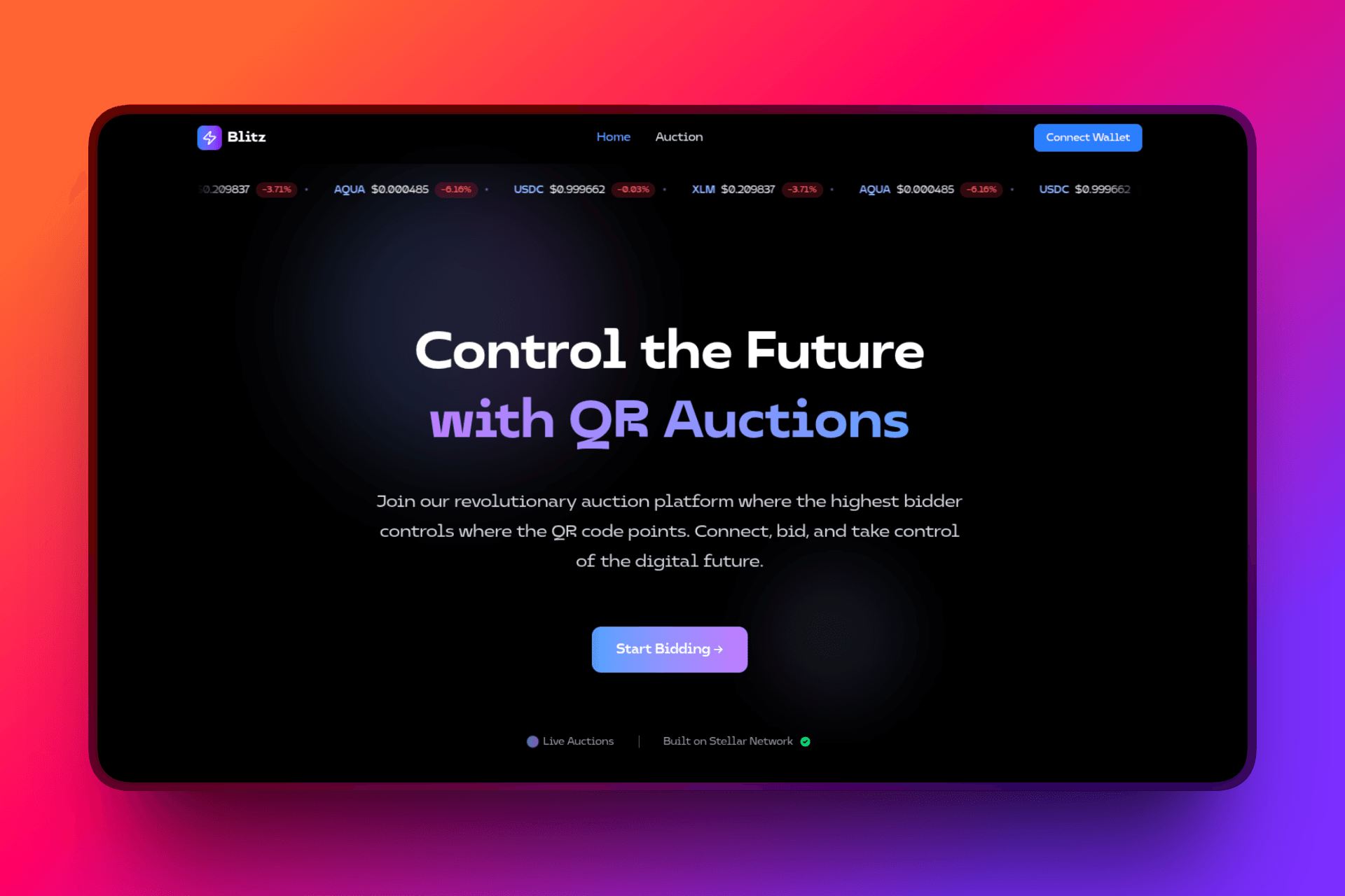 Blitz - QR Auction Platform